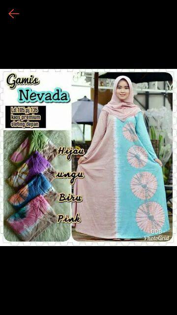 Gamis Kaos Pelangi Nevada Ori Ziray Batik Jumbo Premium