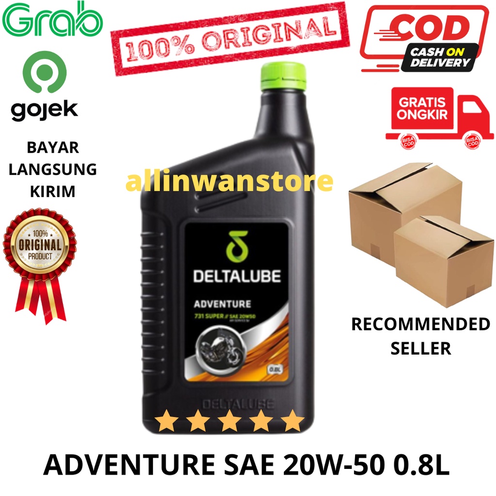 Oli Deltalube Adventure 731 Super SAE 20W50 isi 0.8 Liter 20w-50 0.8L Original 100%