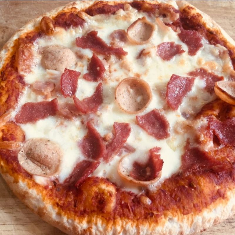 

Italian Pizza Meat Mania Pizza Frozen Premium dia 25 Cm