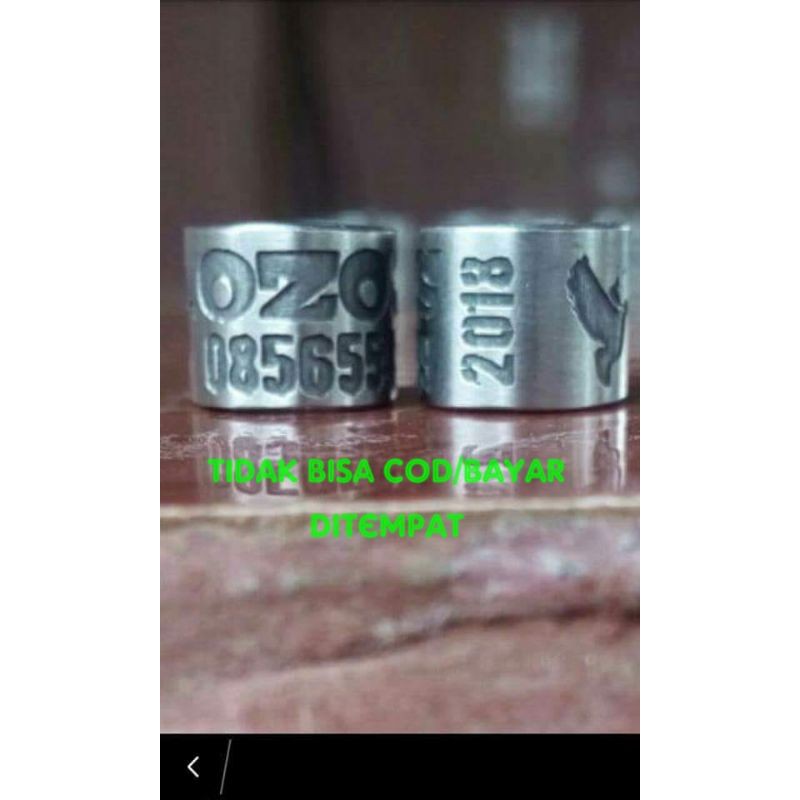 Ring merpati baja ketrok mesin