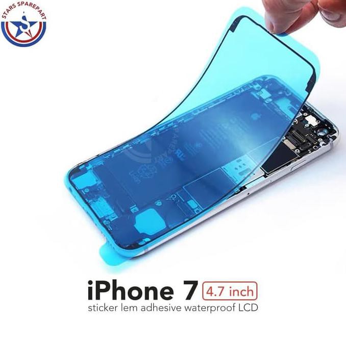 

Kh856485- Sticker Lem Adhesive Waterproof Lcd Iphone 7 Original - Hitam Iu478Ei57S