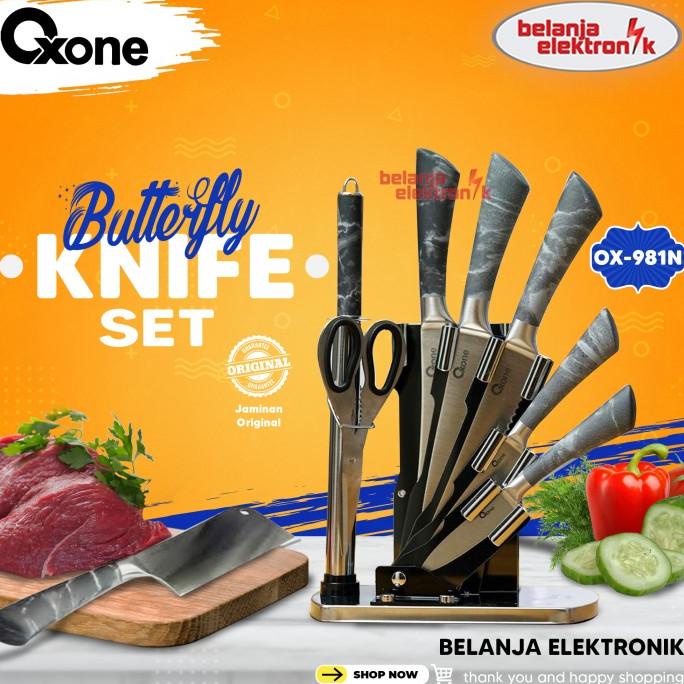 

PISAU DAPUR OXONE BUTTERFLY KNIFE SET OX-981N STAINLESS BAJA DISKON