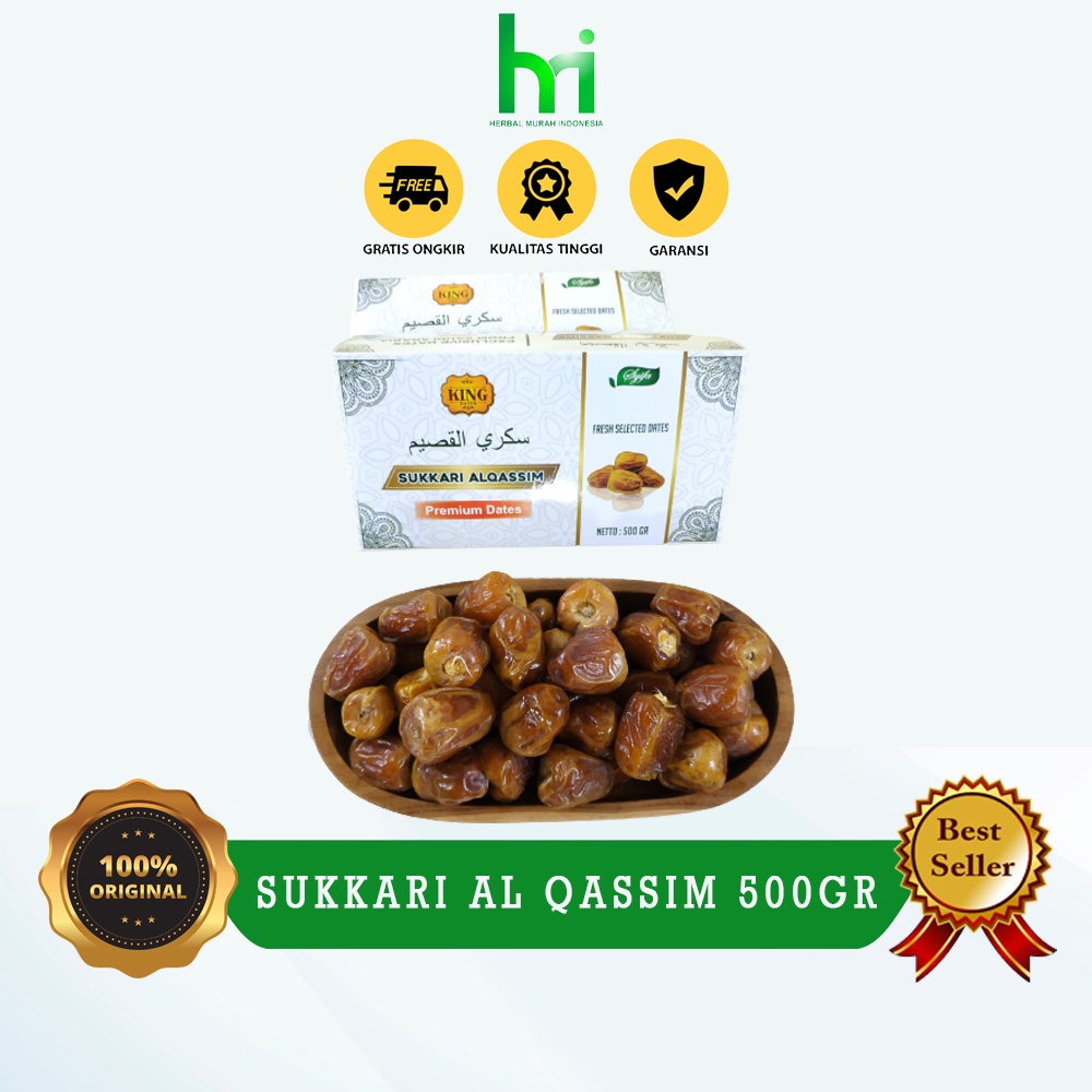 

Kurma Sukkari Al Qassim King Dates_Premium 500gr - Kurma Sukari 500gr Al-Qassim