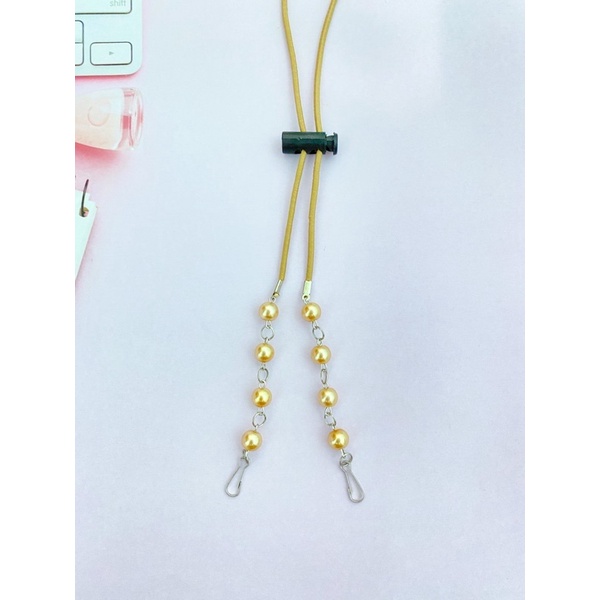 Konektor Masker Strap Mask 2in1 Mutiara Kristal-KSM 36