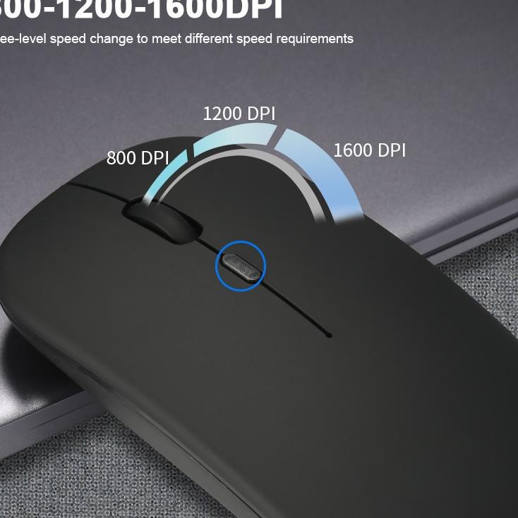 Baru Bermanfaat GROTIC Mouse Wireless X1 Silent Rechargeable 2.4Ghz 1600DPI dengan Receiver USB untuk  PC Laptop