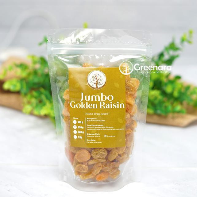 

Maret Jumbo Golden Raisin 250gr / Kismis Gratis Ongkir seIndonesia