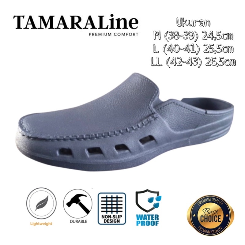 Sandal Sepatu Karet Pria Anti Licin Premium Murah Promo TamaraLine 186