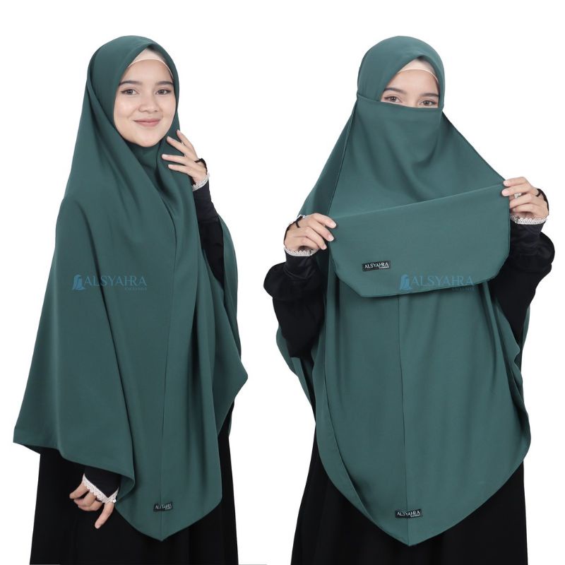 Set Khimar Instan Aisyah Luxury Wolfis Alsyahra Exclusive