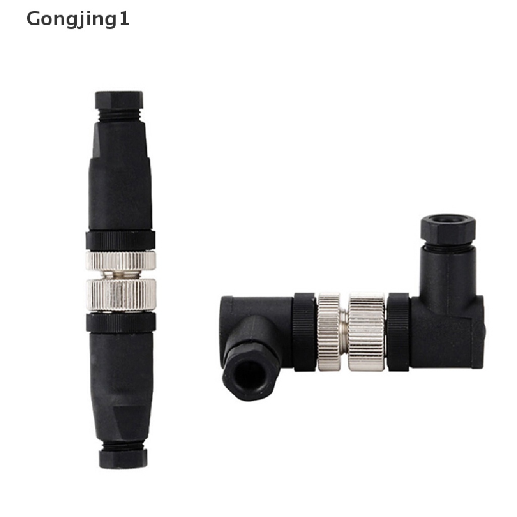 Gongjing1 1Pc Konektor sensor M12 3 / 4 / 5 pin male / female