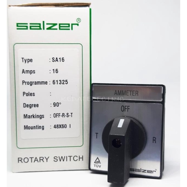 AMPERE SELECTOR SWITCH 16A SALZER SA16-4-3