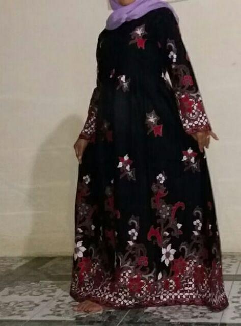 Gamis Batik Syari Sakura