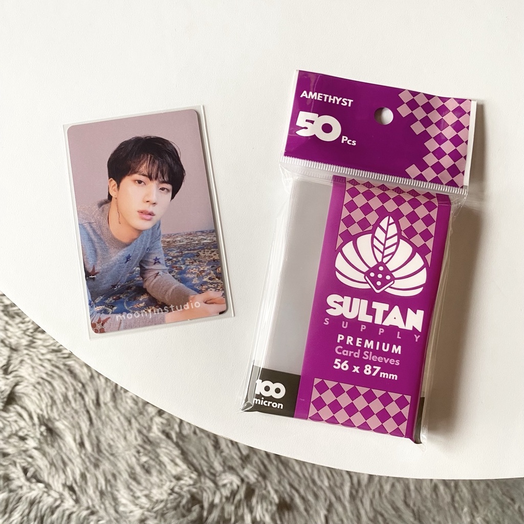 Sultan Amethyst 56x87mm Inner Sleeve Photocard Kpop Game Card Binder Plastik Pelindung Kartu