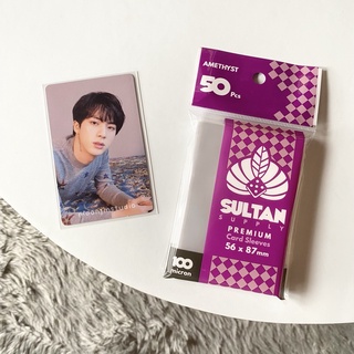 Image of Sultan Amethyst 56x87mm Inner Sleeve Photocard Kpop Game Card Binder Plastik Pelindung Kartu