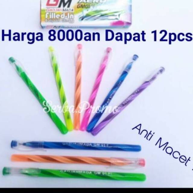 Ballpoint Gel Ulir - Bolpen Murah - Pulpen Murah