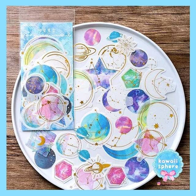 

Flake stickers washi - constellation (1 pack)
