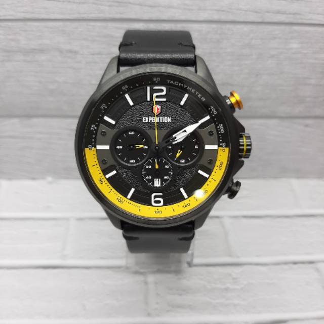 JAM TANGAN PRIA EXPEDITION E6796M ORIGINAL. BLACK YELLOW