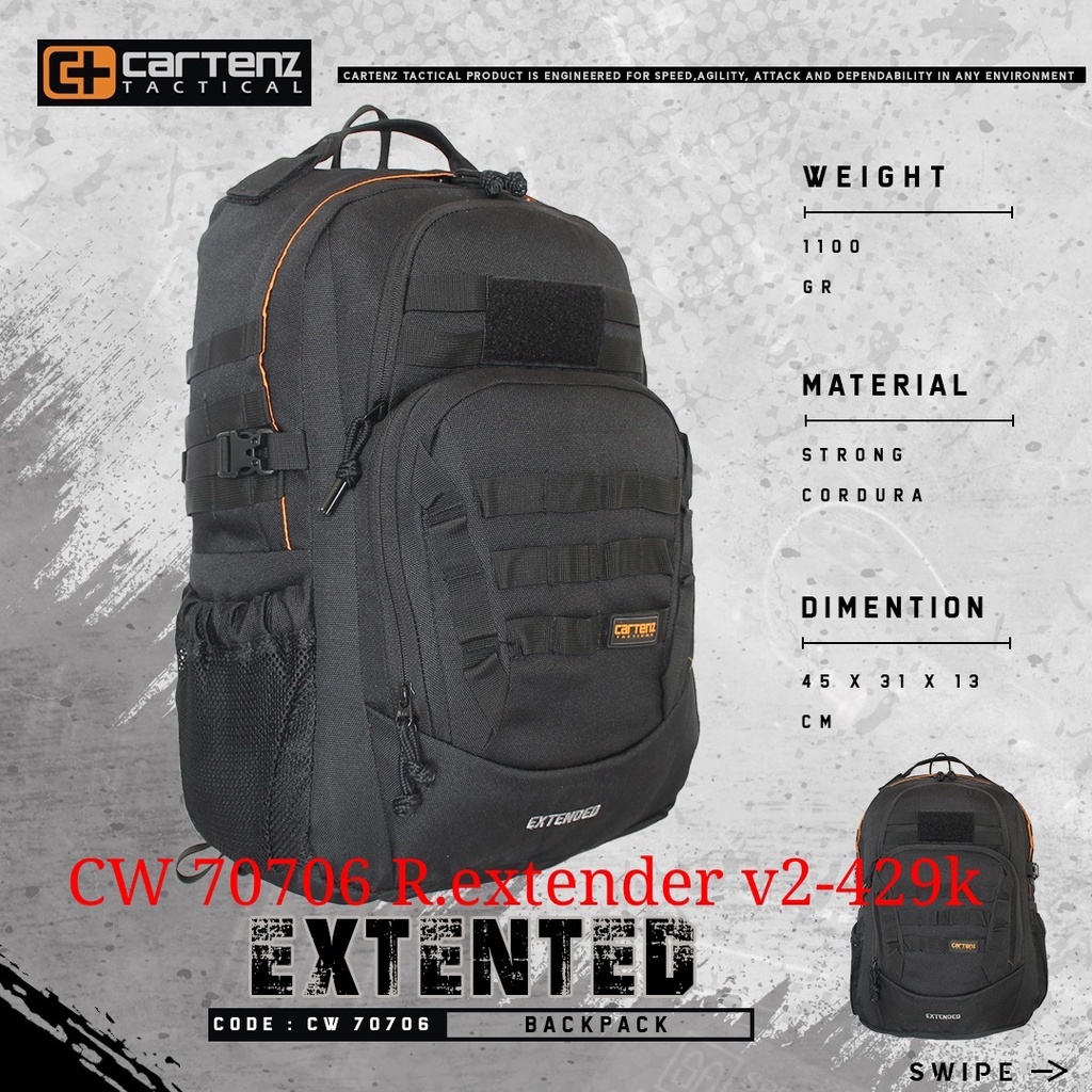 TAS RANSEL CARTENZ TACTICAL EXTENDED V2