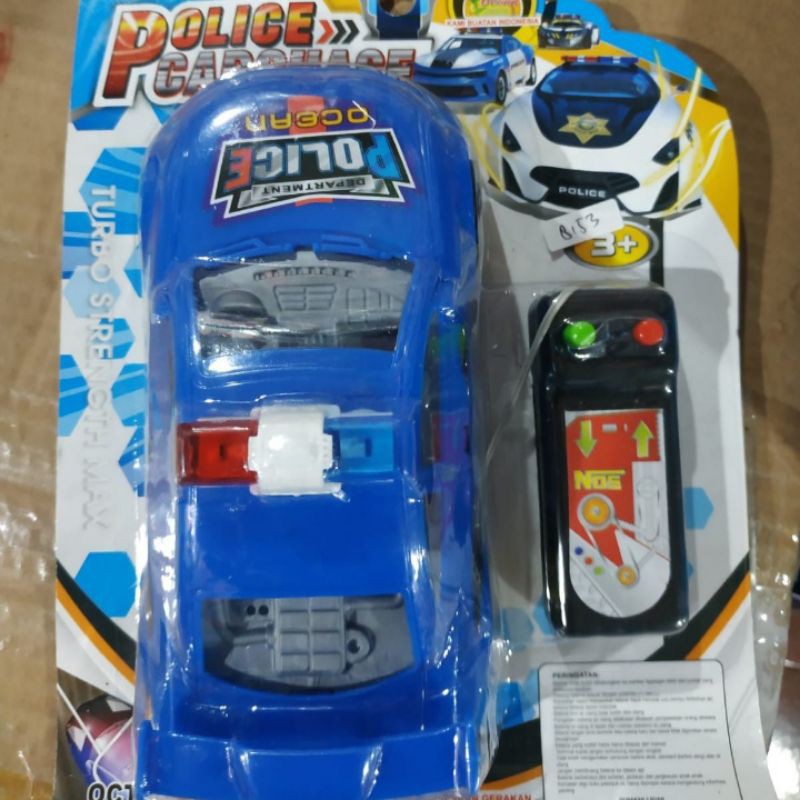 Mainan Mobil Remot Police Dengan Kabel / RC Police Car Chase