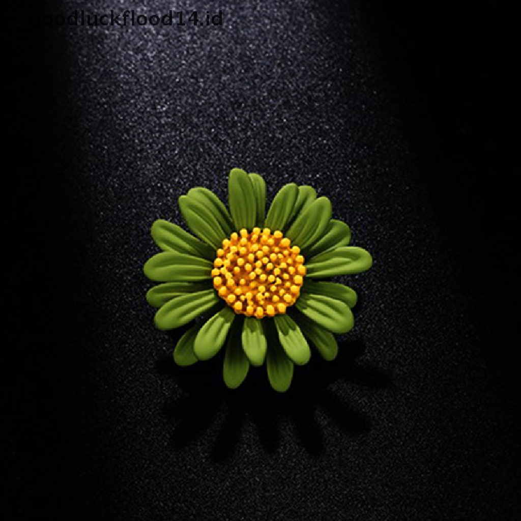 [OOID] Cute Sunflower Brooch Pins for Hijab Hats Dress or Bags Jewelry Accessories ID