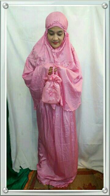 Mukena parasut bordier tas serut , mukena traveling