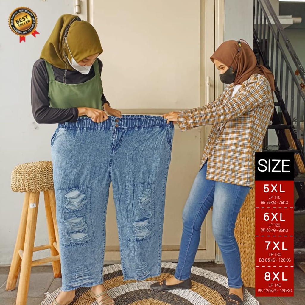 Celana Jumbo Bahan Denim Muat BB 120Kg PART 2