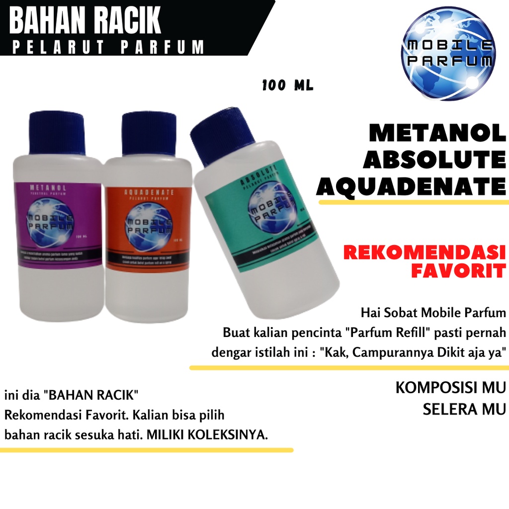 Campuran Bibit Bahan pembuat Cairan Pelembab parfum farfum |  Absolut Absolute Food Grade Aqua Denat