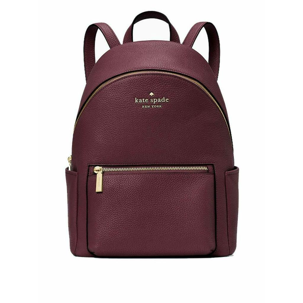 Tas Branded leila medium dome backpack cherrywood,warmginger,black leather