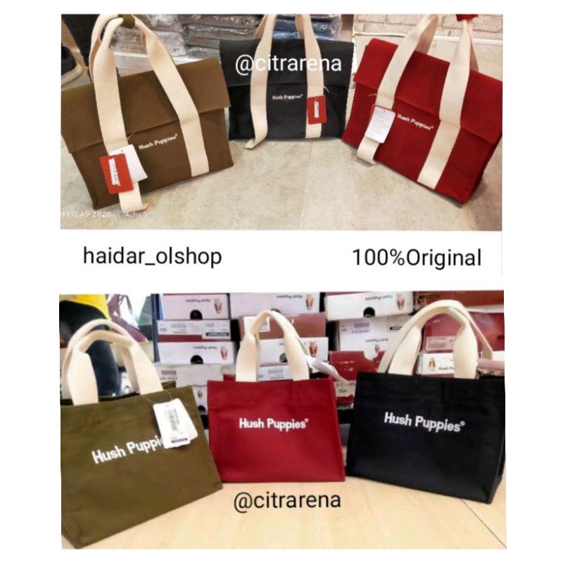 Original store Canvas Flap Bag Hush Puppies Ready Big SALE