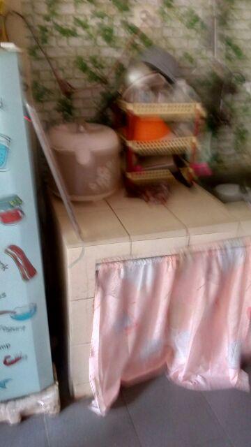 {bayar Di Tempat} Sewlovely91- Gorden / Korden / Hordeng Kolong Dapur Tanpa Poni Hanya Gorden