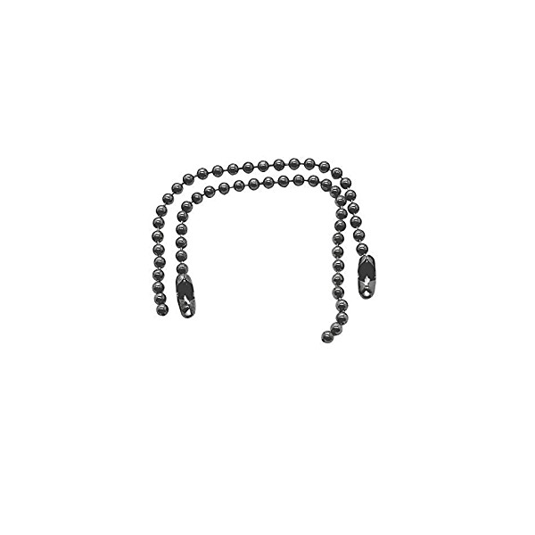 Gantungan Rantai Biji Lada Black Nickel Ring gantungan kunci kuku 1pc