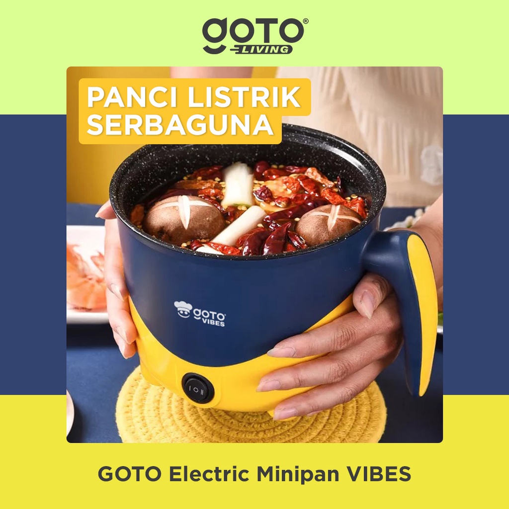 Goto Vibes Electric Pan Panci Listrik Elektrik Serbaguna Multifungsi