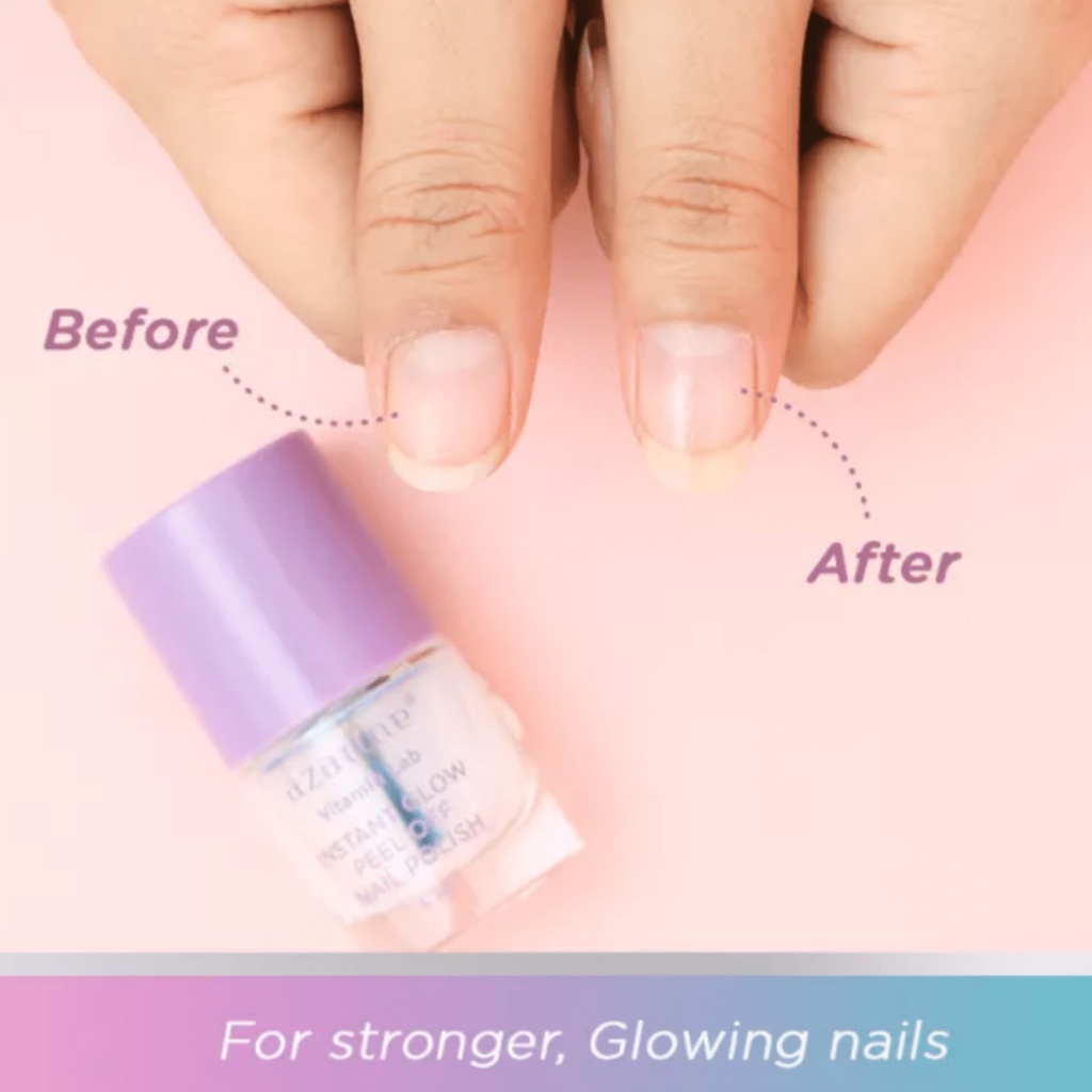 Azarine Vitamin Lab Instant Glow Peel Off Nail Polish 6ml