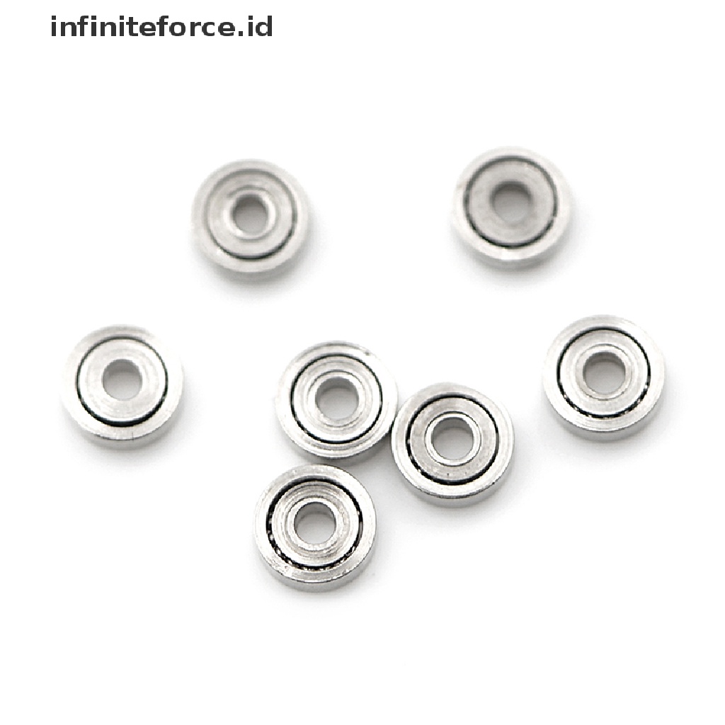 (Infiniteforce.Id) 10pcs Bola Bearing Metal Mini 681zz Ukuran 1x3 X 1mm