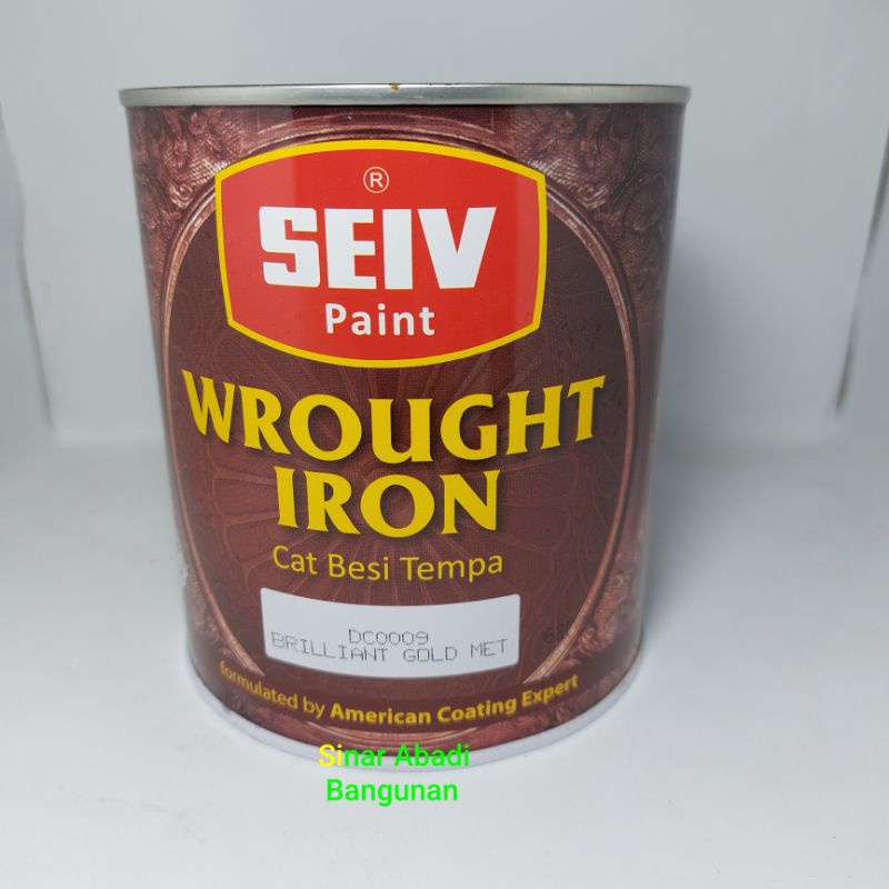 

CAT MINYAK PAGAR BESI TEMPA SEIV BRILLIANT GOLD METALLIC/EMAS 0.95KG