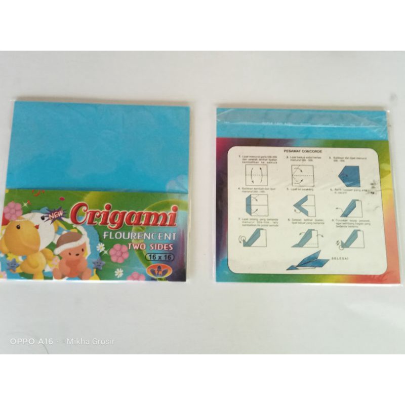 KERTAS ORIGAMI 2 SISI KERTAS LIPAT 12×12 CM 14×14 CM 16×16 CM [ISI 25 LEMBAR]