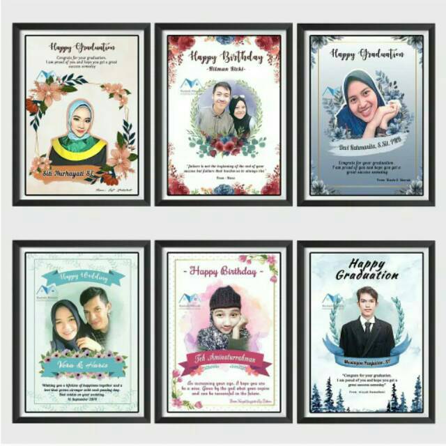 Jual EDIT DESAIN FOTO ULANG TAHUN/ EDIT DESAIN FOTO WEDDING / EDIT