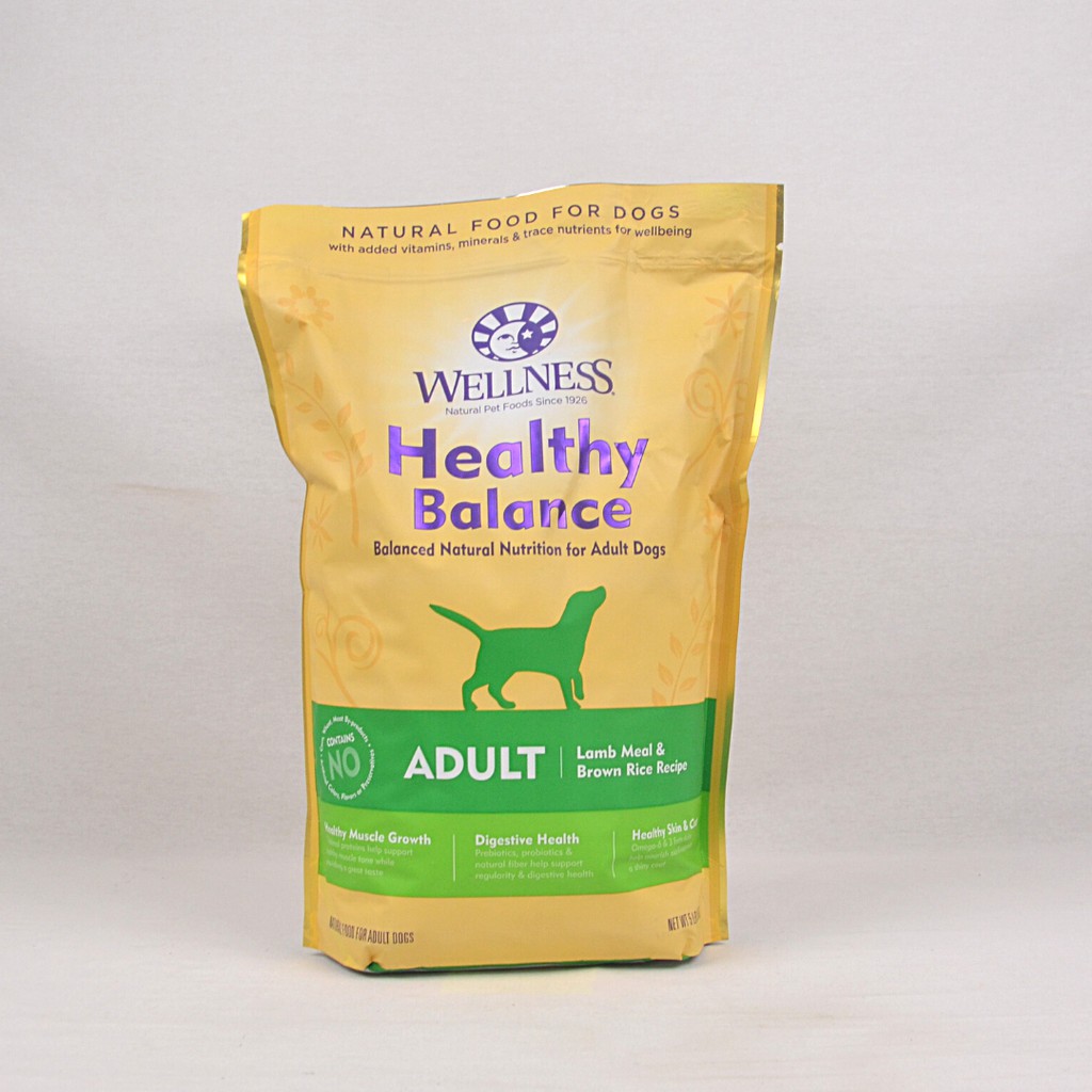 

WELLNESS Makanan Anjing HEALTHY Balance Lamb and Brown Rice 2.26kg