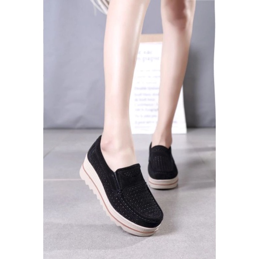 sepatu wedges wanita import tipe s78