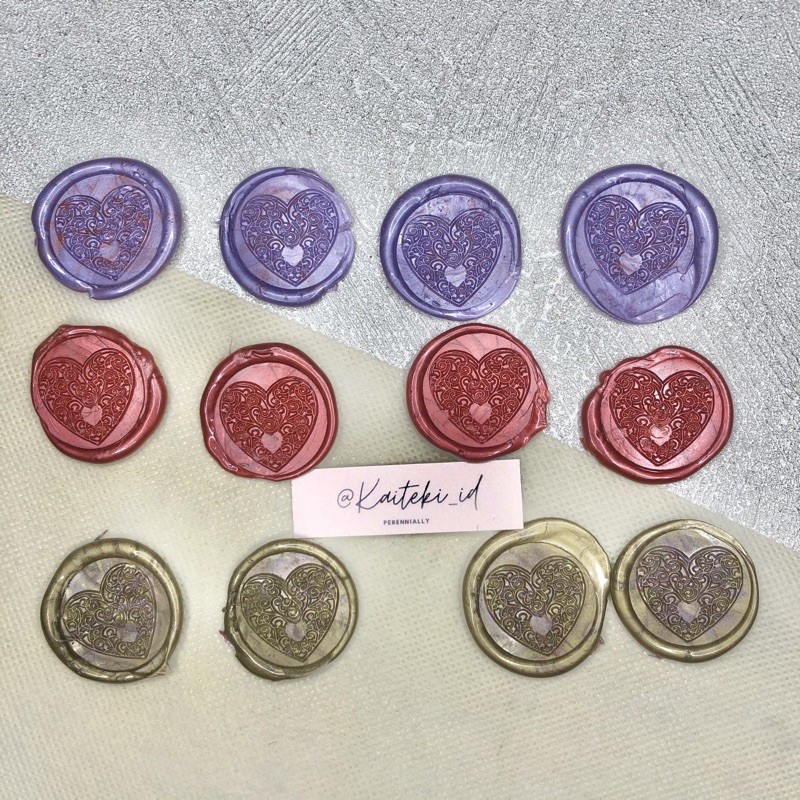 

Wax Seal / Wax Coin / Segel Undangan / Wax Stamp For Wedding Invitation Rustic Kaiteki_id