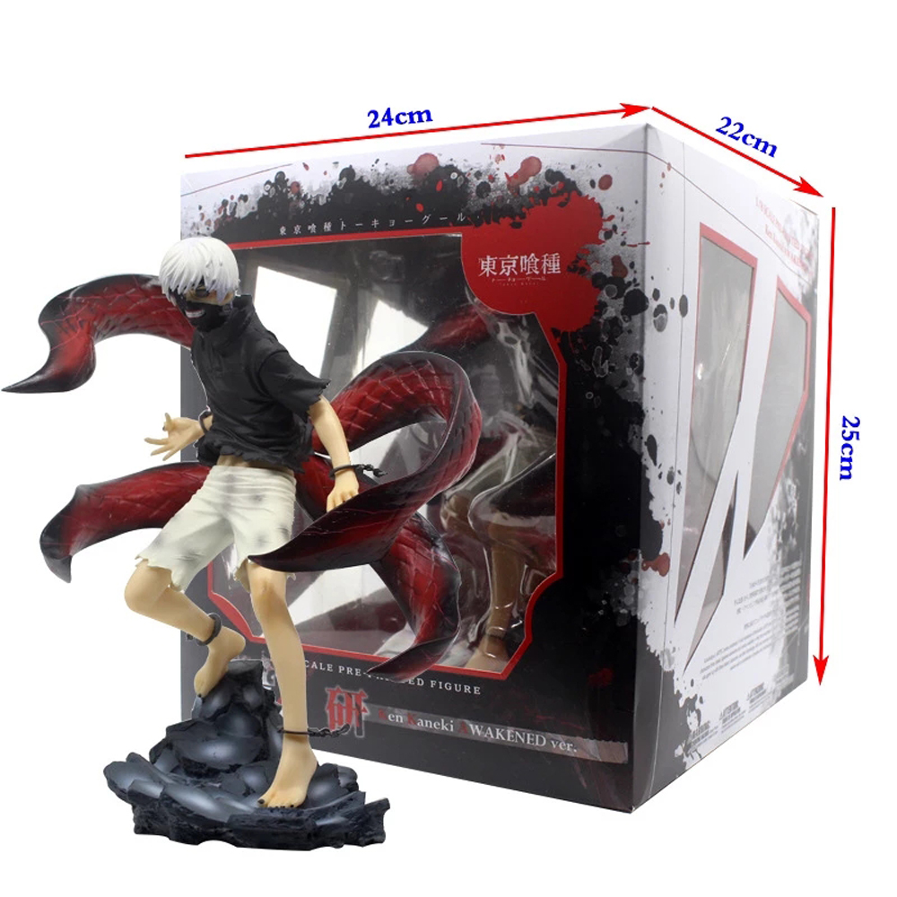 Lanfy Mainan Action Figure Tokyo Ghoul Anime Awakened Ken Kaneki Ken Kaneki Bahan Pvc Skala 1 / 8 2 Kepala