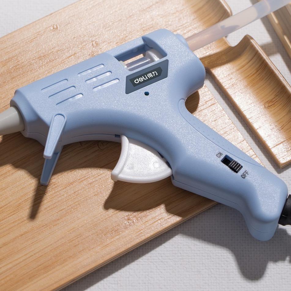 

[11] Deli Hot Melt Glue Gun/Lem Tembak 20W Warna Biru/Pink Gratis 10 Lem DL39002X /Alat Perkakas [me -679]