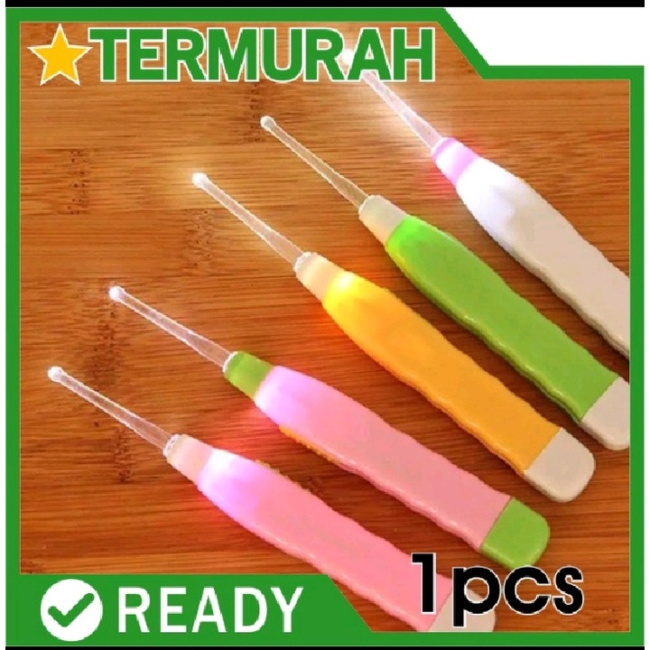 Korek Kuping Lampu LED Ear Pick Anak Pembersih Telinga