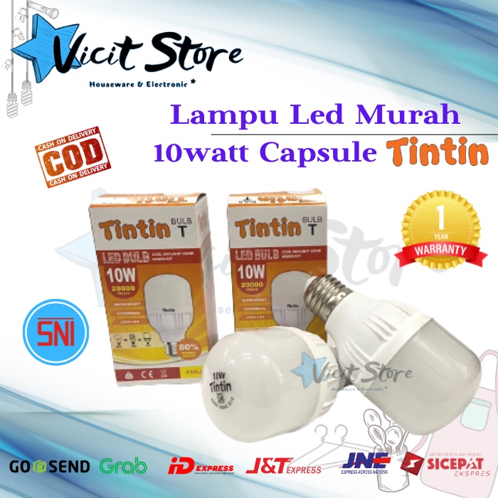 Lampu Led 10watt Murah / Lampu Led Capsule 10watt Murah Meriah TinTin