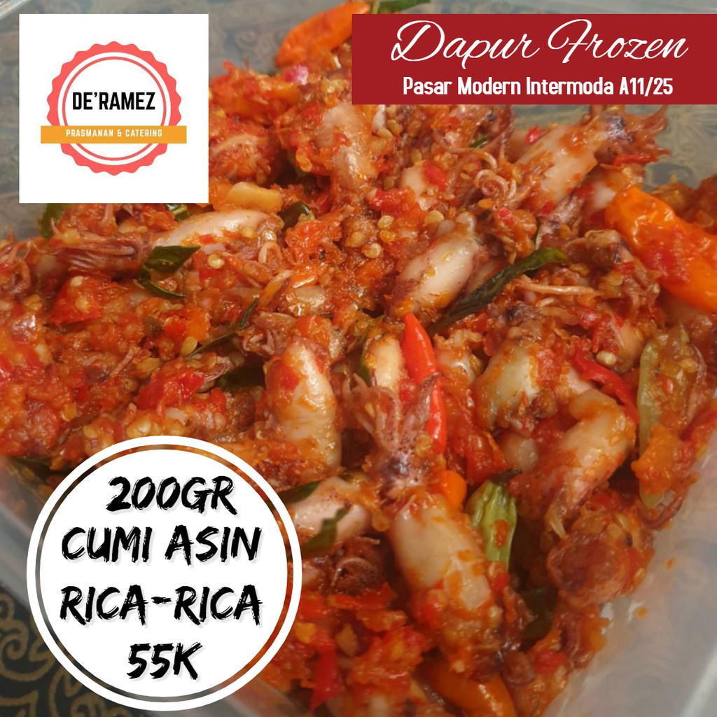 

Cumi Asin Rica -Rica 200gr Frozen