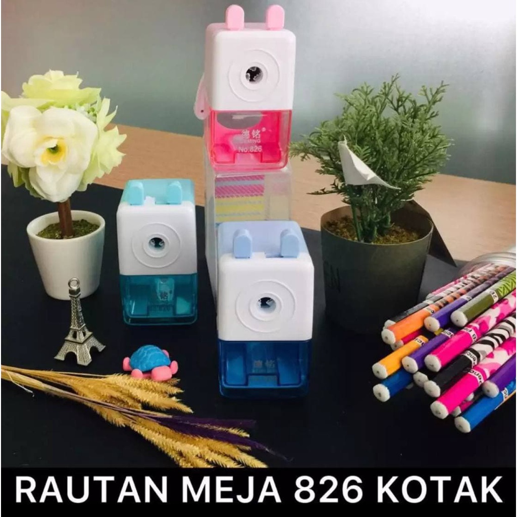 

SERUTAN PENSIL MEJA / STANDING SHARPENER RAUTAN PENSIL MEJA MODEL KOTAK ANEKA WARNA MURAH