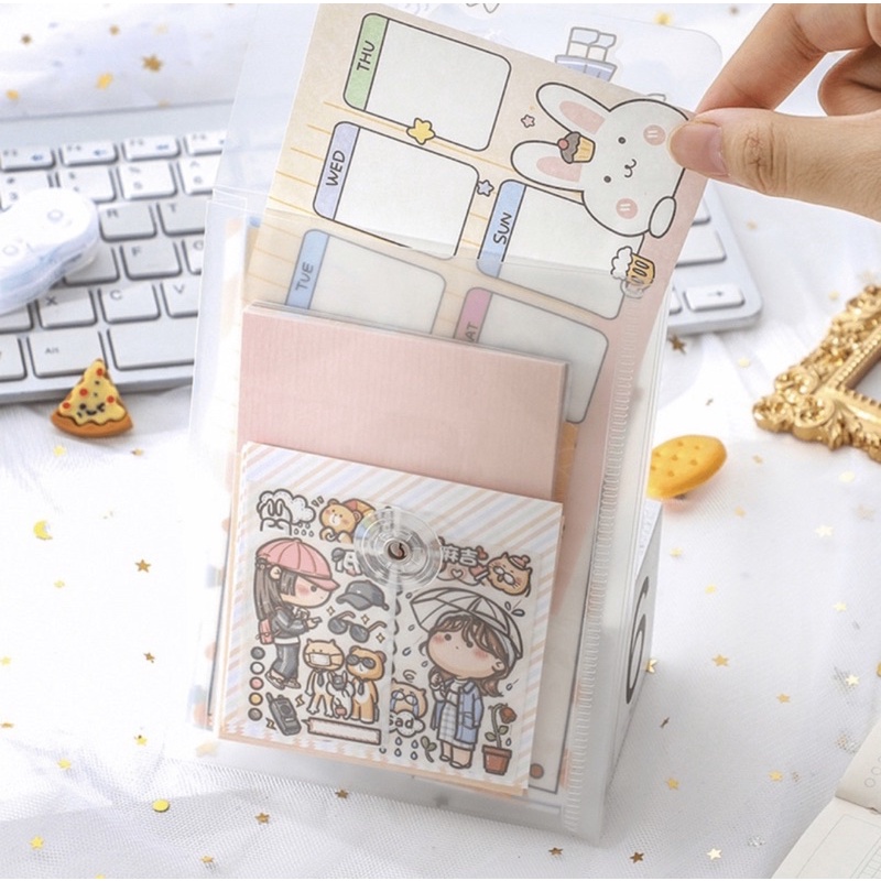 File Bag Transparan Pouch SerbaGuna Bahan Pvc / Polypropylene Zipper File Termurah Import
