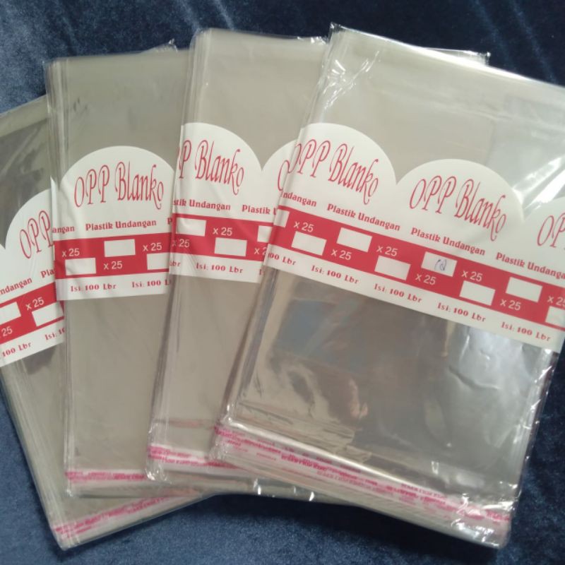 PLASTIK OPP SEAL  14x25 15x25 16x25 17x25 18x25 19x25 20x25