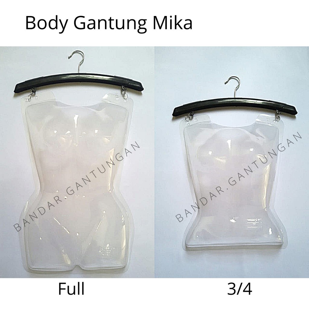 Hanger Gantung Bodi Gantung Mika Body Dinding Hanger Body Gantung Mika Bening Hanger Mika