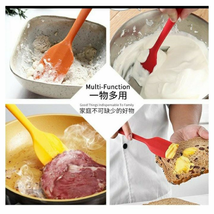 Spatula  SW01 Silikon Tahan Panas Food Grade Pengaduk Silicone Besar 28cm SW01