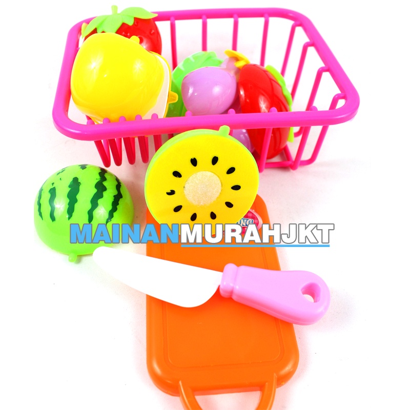 MAINANKEI ANAK MURAH MS06 ANEKA BUAH SAYUR SET SAYUR KERANJANG MASAK MASAKAN MAINAN ANAK PEREMPUAN